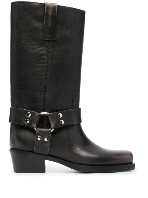 Paris Texas faded-effect harness boots