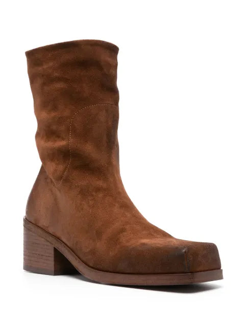 Marsèll 55mm Cassello square-toe suede ankle boots