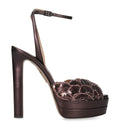 Aquazzura Leather Ce Soir Heeled Sandals 130
