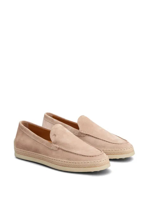 Tod's logo-debossed leather loafers