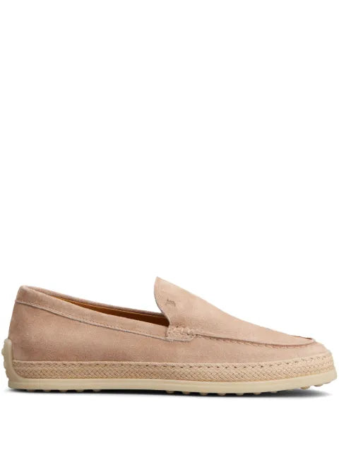 Tod's logo-debossed leather loafers