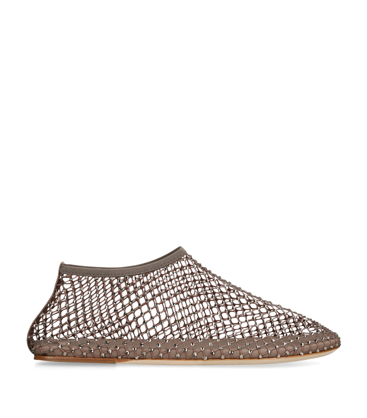 Christopher Esber Mesh Embellished Minette Ballet Flats