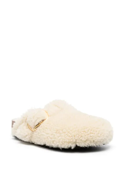Birkenstock Boston buckled platform mules