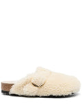 Birkenstock Boston buckled platform mules