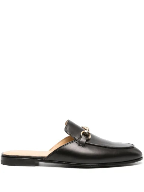 Scarosso horsebit-detail leather mules