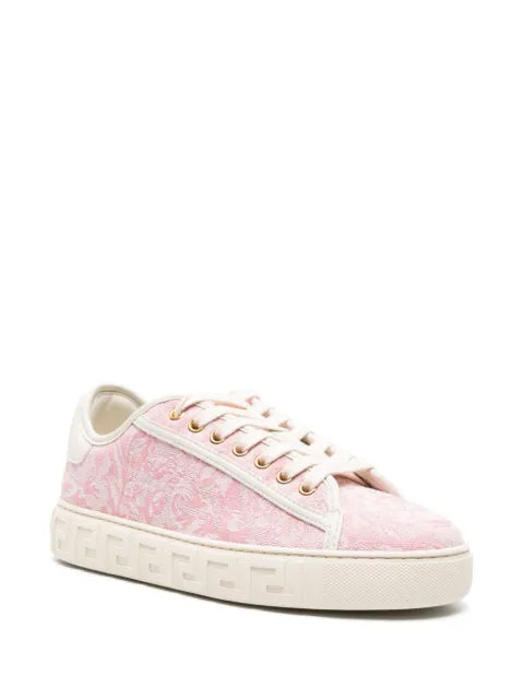 Versace Greca jacquard canvas sneakers