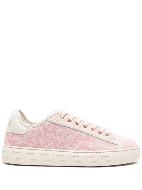 Versace Greca jacquard canvas sneakers