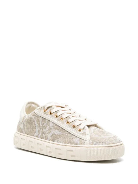 Versace Greca jacquard canvas sneakers