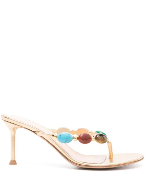 Gianvito Rossi Shanti Thong leather sandals
