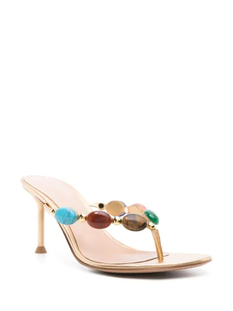 Gianvito Rossi Shanti Thong leather sandals