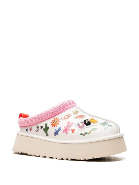 UGG Tazz Pop Sketch "White" slippers