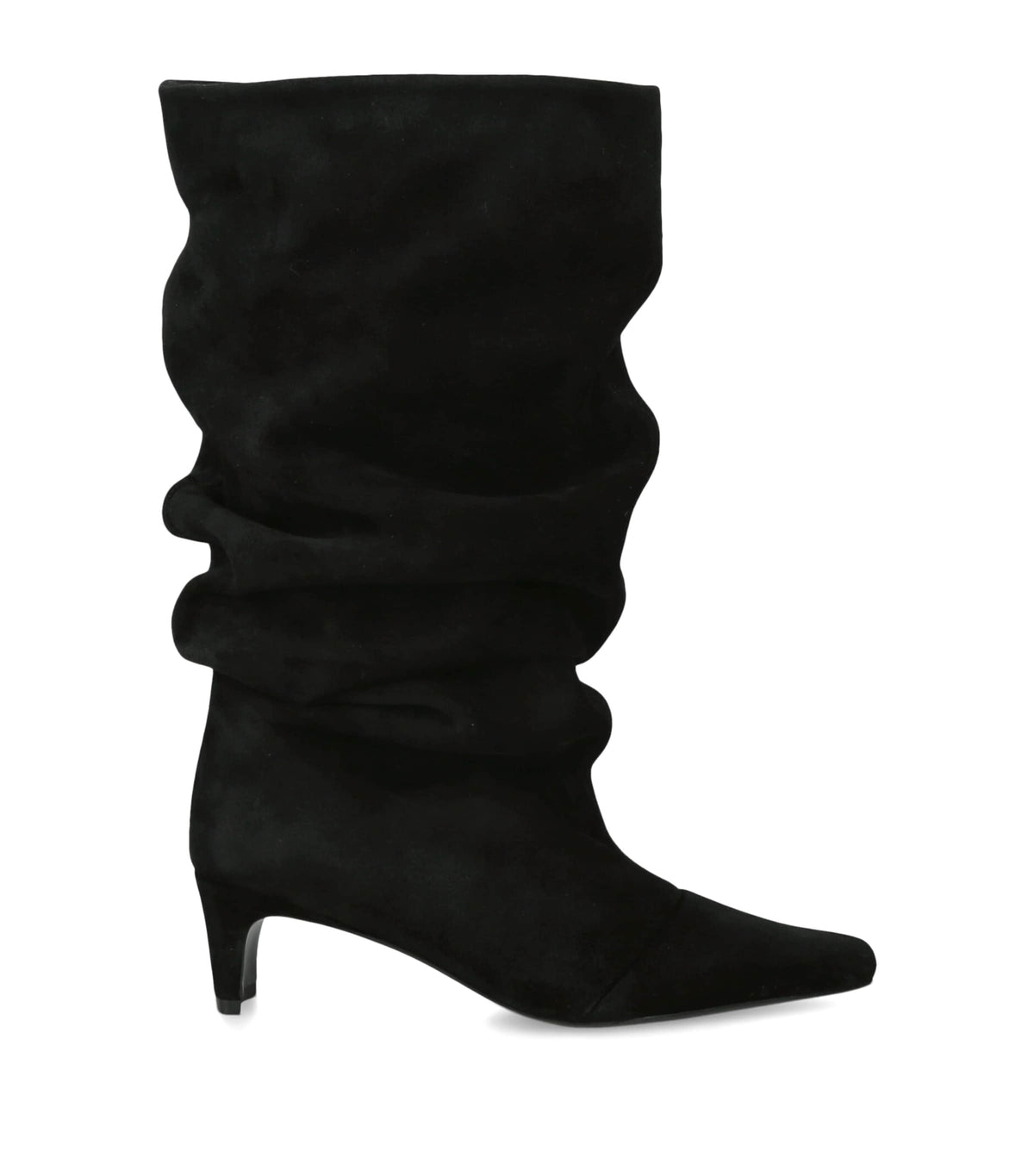 STAUD Suede Wally Slouch Heeled Boots 55