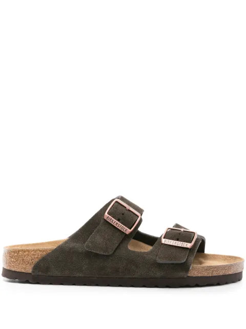 Birkenstock Arizona suede slides