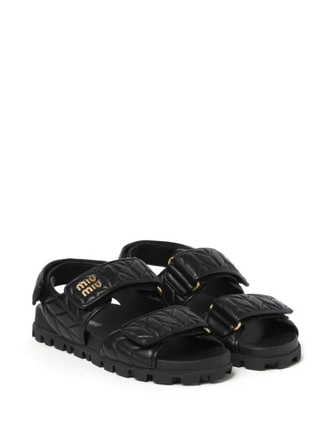 Miu Miu quilted leather sandals