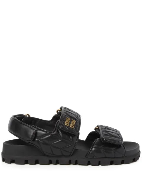 Miu Miu quilted leather sandals