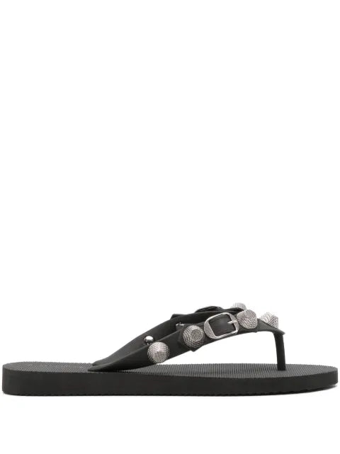 Balenciaga Cagole thong sandals in black