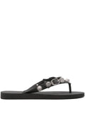 Balenciaga Cagole thong sandals in black