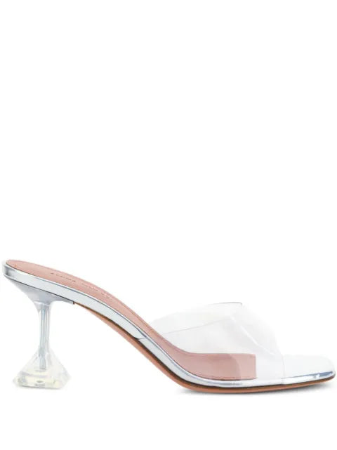 Amina Muaddi Lupita glass slippers 70