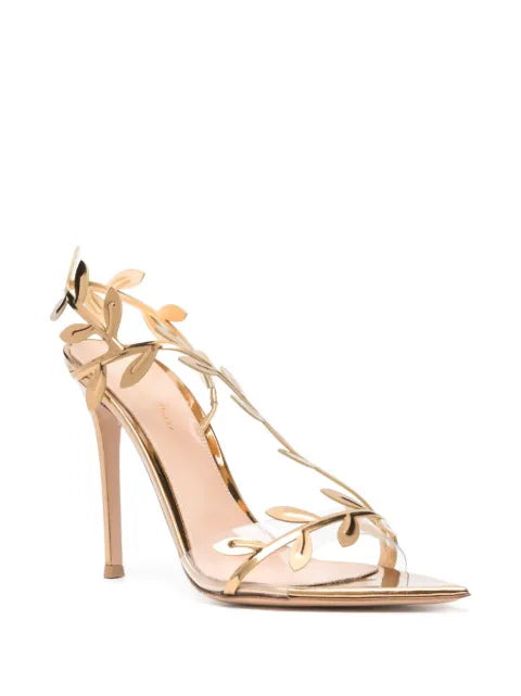 Gianvito Rossi Flavia 105mm leather sandals
