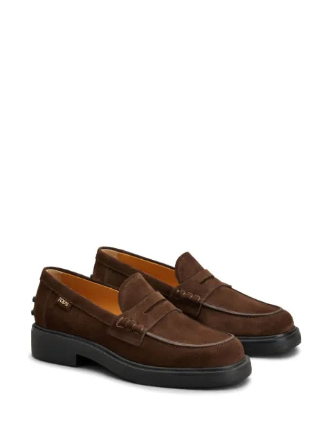 Tod's round-toe leather loafers