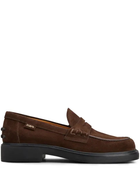 Tod's round-toe leather loafers