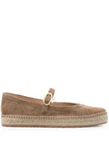 Gianvito Rossi Elda Mary-Jane camel espadrilles