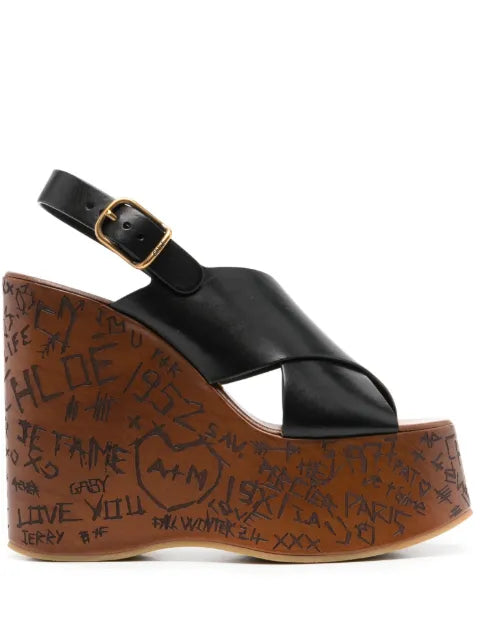 Chloé Maxime wedge sandals