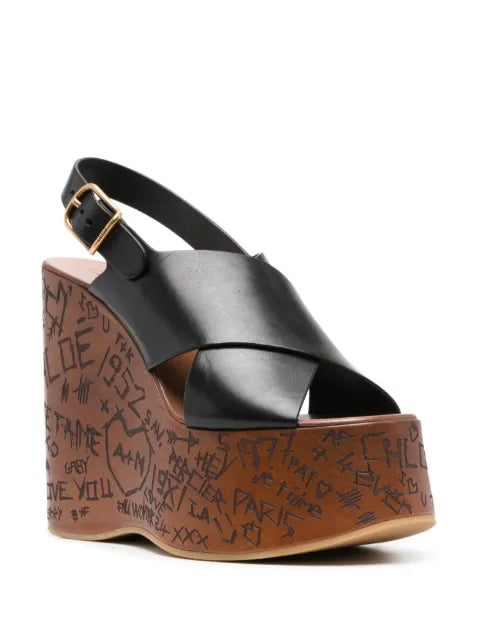 Chloé Maxime wedge sandals