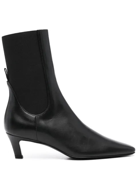 TOTEME leather mid-heel boots