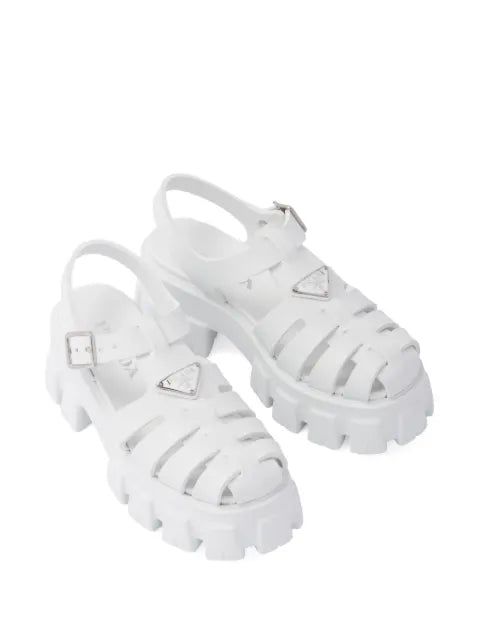 Prada rubber Monolith sandals