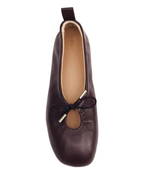 ALOHAS Rosalind brown leather ballet flats