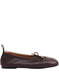 ALOHAS Rosalind brown leather ballet flats