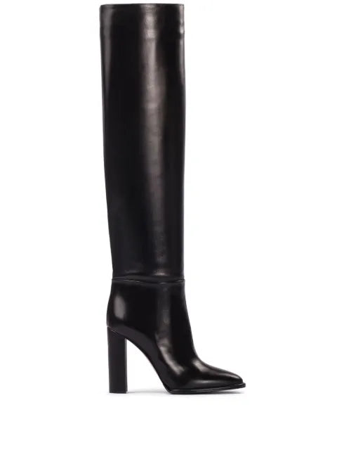 Le Silla 110mm Elsa block-heel leather boots