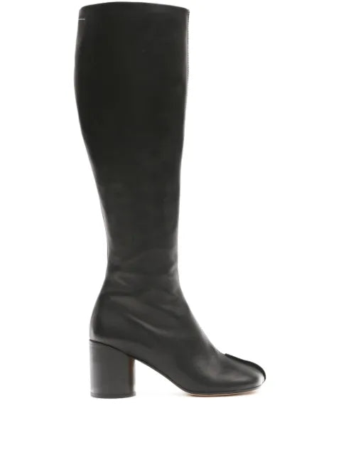 MM6 Maison Margiela anatomic stitch leather boots