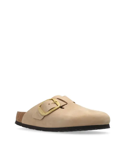 Birkenstock Boston big buckle leather slides