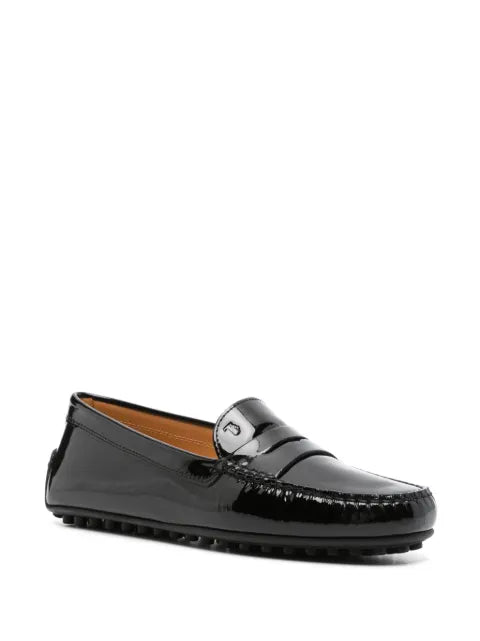 Tod's City Gommino patent-leather loafers