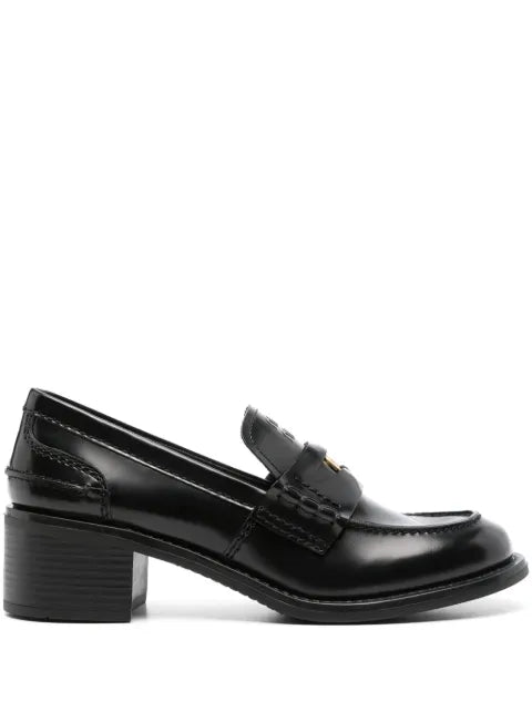Miu Miu coin-embellished block-heel loafers