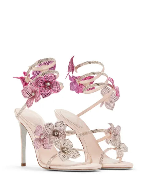 René Caovilla 105mm Floriane sandals
