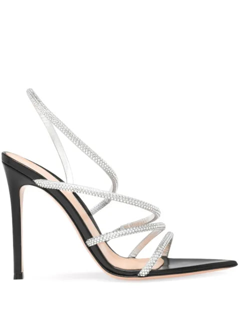 Gianvito Rossi 105mm Crystal Ettie sandals