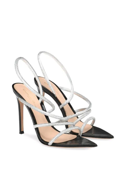 Gianvito Rossi 105mm Crystal Ettie sandals