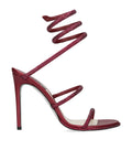 René Caovilla Satin Embellished Cleo Heeled Sandals 105