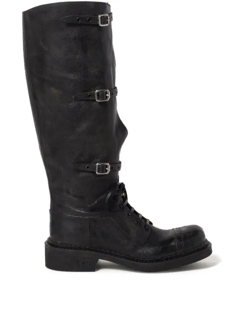 Miu Miu multi-buckle leather boots
