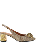 Kurt Geiger London Chelsea crystal-embellished slingback pumps