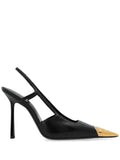 Saint Laurent Jeanne slingback pumps in smooth leather