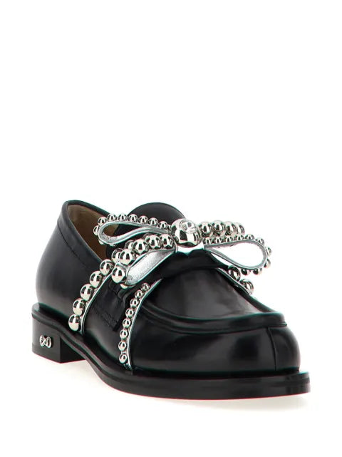 MACH & MACH stud-embellished loafers