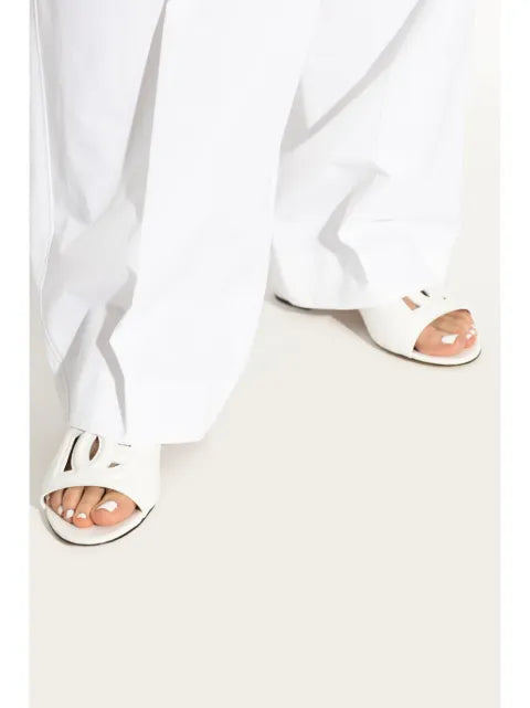 Dolce & Gabbana calfskin slides with DG logo