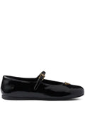 Prada naplak patent leather ballerinas