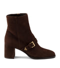 Prada Suede Buckle Booties Ankle Boots 65