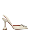 Amina Muaddi Leather Begum Slingback Pumps 95