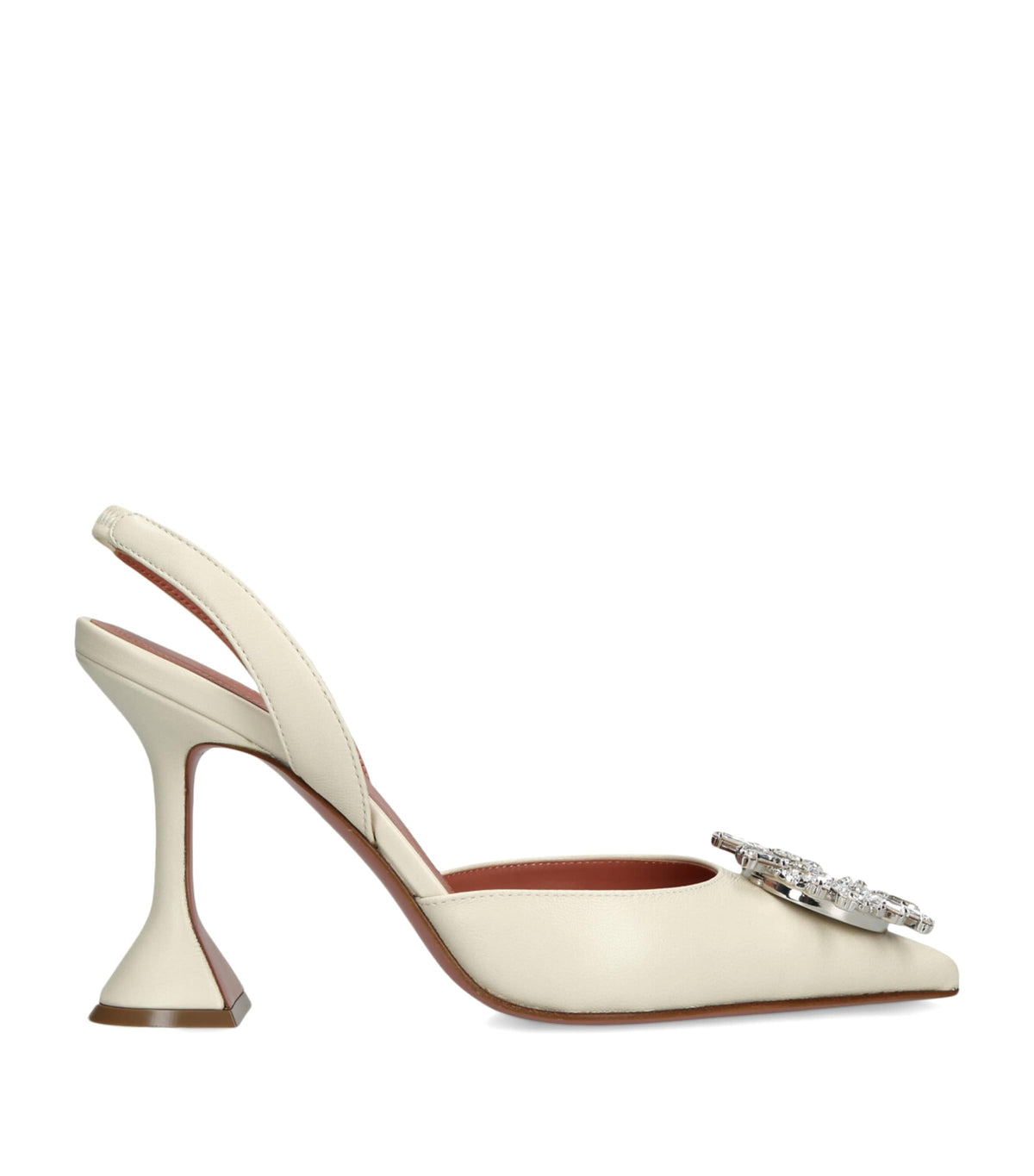 Amina Muaddi Leather Begum Slingback Pumps 95